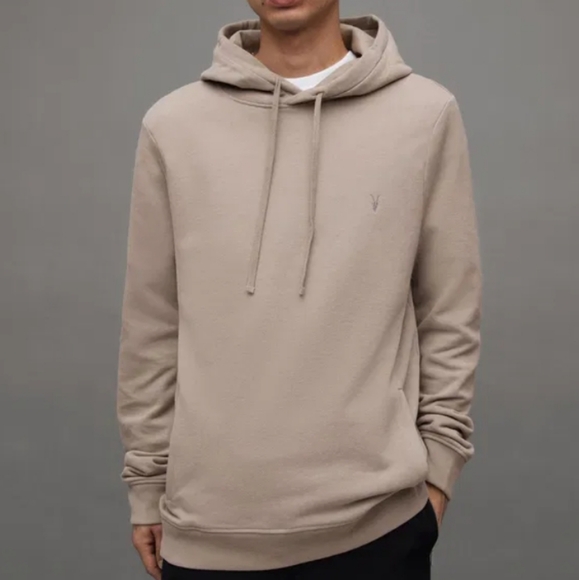 Allsaints Raven Oth Hoodie Stone Taupe XXL